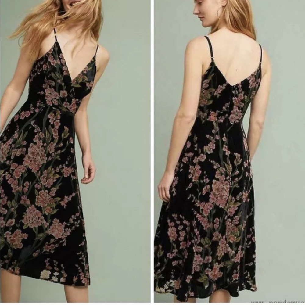 Anthropologie - Kora Floral Burnout Slip Dress size 4 (small)
Eli + Ali